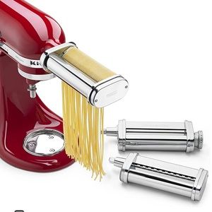 KitchenAid 3-piece pasta roller and cutter set for stand mixer